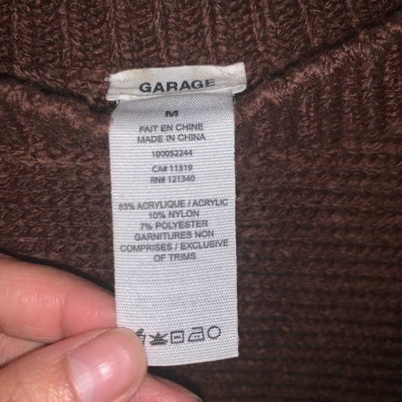 Cropped chunky sweater - Picture 4 of 4